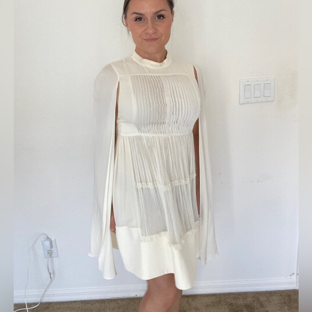 Authentic Valentino silk cape dress size 40
